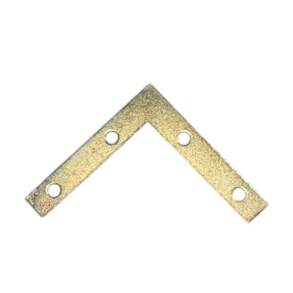 50 pcs New 3"x3" Flat Corner L Brackets, Right Angle Braces With 200 Screws - Picture 3 of 3